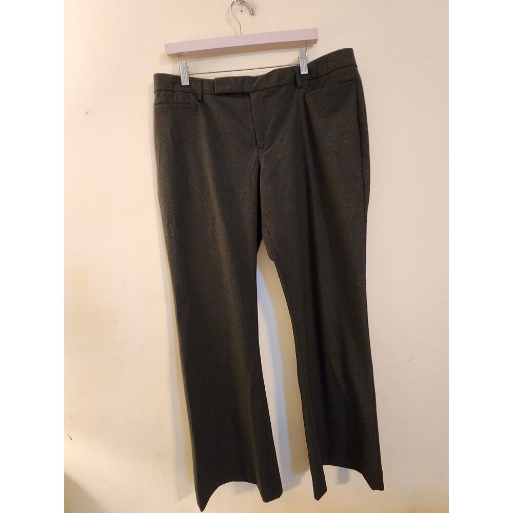 GAP Stretch 8 Mid Rise Boot Cut Fully Lined Wool Blend Dress Career Pants Gray